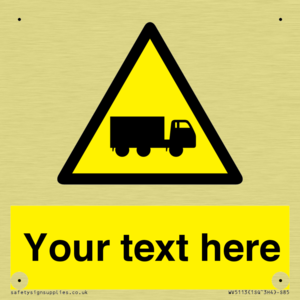Custom Lorry Hazard Sign